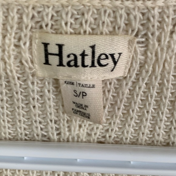 Hatley open front cardigan. Size small, cream. - Picture 3 of 3